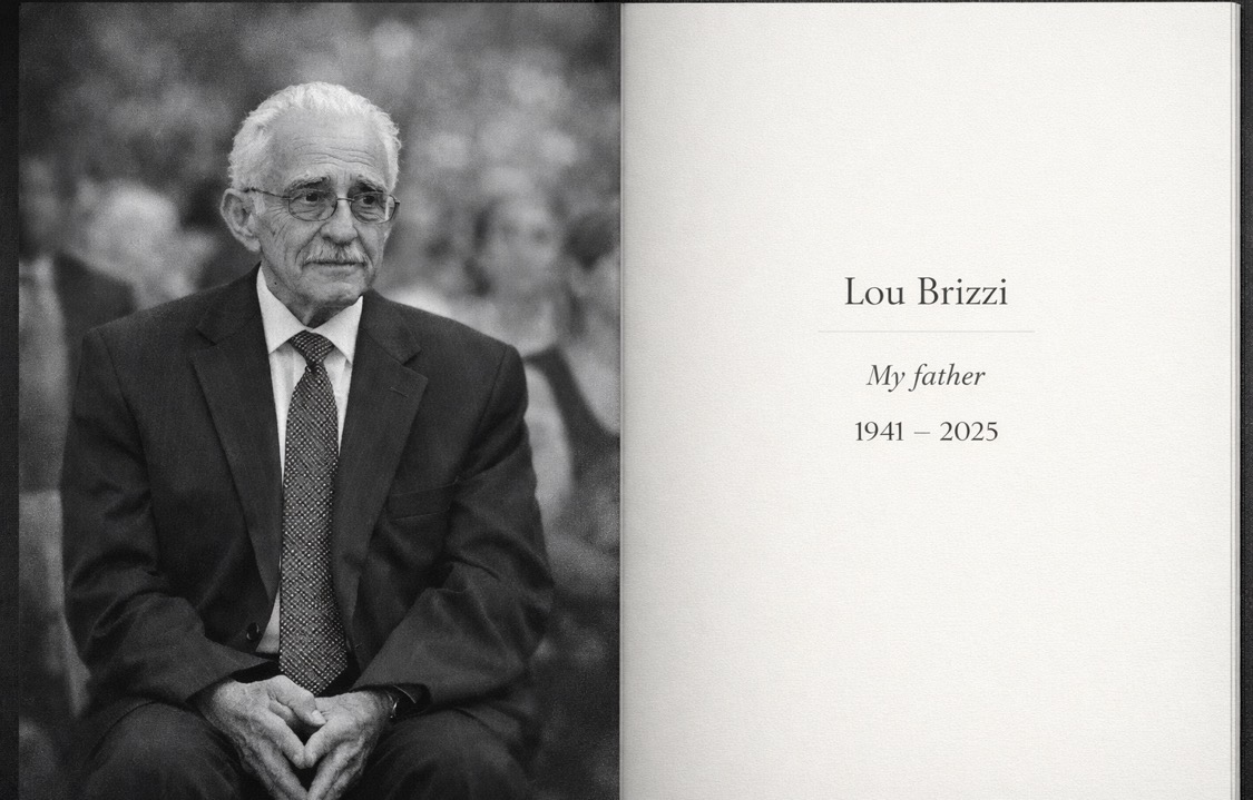 Lou Brizzi at Rob's wedding