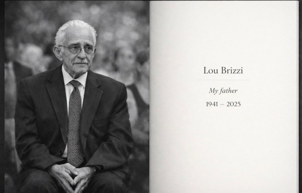 Lou Brizzi at Rob's wedding, 1941-2025